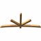 Ekena Millwork Alberta Rough Sawn Timber Gable Bracket, Western Red Cedar, 96"W x 44"H x 4"D x 4"F, 11/12 Pitch GBW096X44X0404ALB00RWR - alternate 5